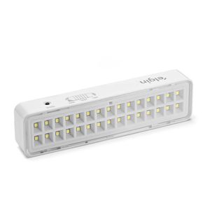 Luminária De Emergência 30 LEDS 2W Elgin Bivolt Bateria até 6 horas Luz Branca Fria