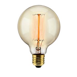 Lâmpada Filamento Carbono G95 40w 2000k Elgin 220v Ambar Luz Amarela Quente - Vintage, Retrô, Decoração