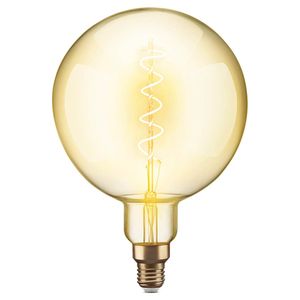 Lâmpada Filamento LED G125 4W 2200K Elgin Bivolt Ambar Luz Amarela Quente - Vintage, Retrô, Decoração