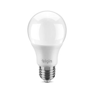 Lâmpada Bulbo LED A60 9W 6500K Elgin Caixa com 10 unidades Bivolt Luz Branca Fria