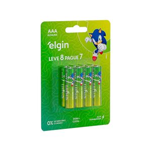 Pilha Alcalina AAA Palito - Pacote Promocional Pague 7 Leve 8