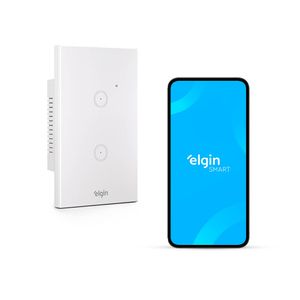 Interruptor Touch Smart - 2 Botões Compatível com Alexa e Google Home