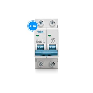 Mini Disjuntor Curva C 3KA - 2 Polos 40A Bivolt