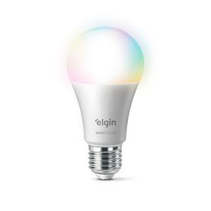 Lâmpada Inteligente 15W Smart Color RGB Wifi Elgin compatível com Alexa e Google Home