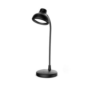 Luminária LED de Mesa USB Touch Elgin Disco Preta