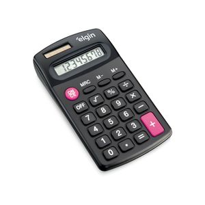 Calculadora de Bolso CB 1483 - 8 Dígitos 4 Operações Básicas Visor de Cristal Líquido Alimentação Solar