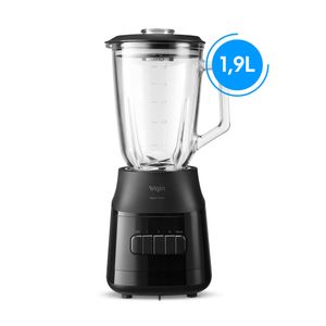 Liquidificador Super Force Elgin 1,9L 900W 220V - Preto e Jarra de Vidro