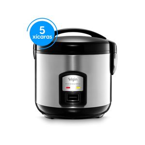 Panela de Arroz Elétrica 5 Xícaras - 1L Função Manter Aquecido 400W 110V