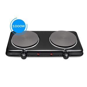 Fogão Elétrico Cooktop Portátil 2 Bocas - 2.000W 220V