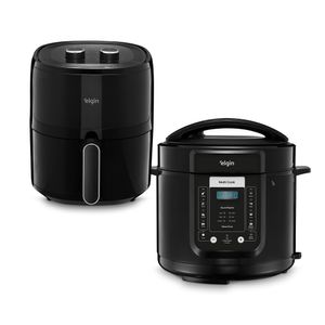 Kit Fritadeira 5,0L e Panela de Pressão Elétrica 110V