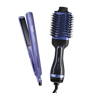 Kit Escova Secadora e Prancha Alisadora Bivolt