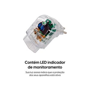 Protetor de Surto 1 Tomada – 10A Luz Indicativa Bivolt