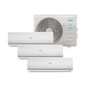 Ar Condicionado Tri Split Total Inverter Plus Wifi 27.000 BTUs - 2 de 9.000 e 1 de 12.000 BTUs Quente e Frio 220V