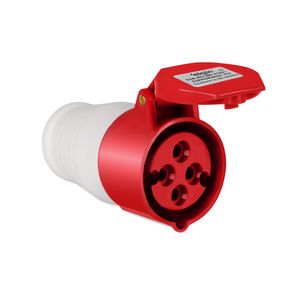 Acoplador Industrial 32A (380V/415V) 3P e T - IP44 Vermelho