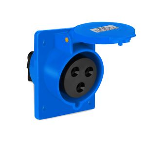 Tomada de Embutir Industrial IP44 (220/240V) - 16A - 2P