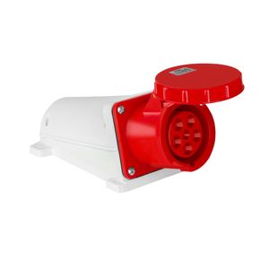 Tomada Industrial de Sobrepor IP67 (220/240V) - 2P e T 125A Vermelho