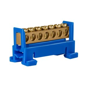 Barramento com Suporte para Trilho - 13 polos