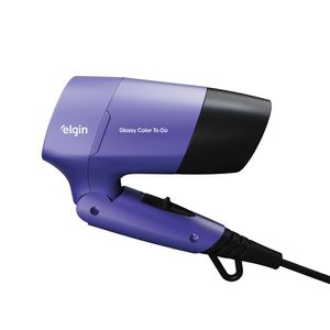 Secador Glossy Color To Go - Compacto Dobrável 2 Temperaturas 1.200W Bivolt